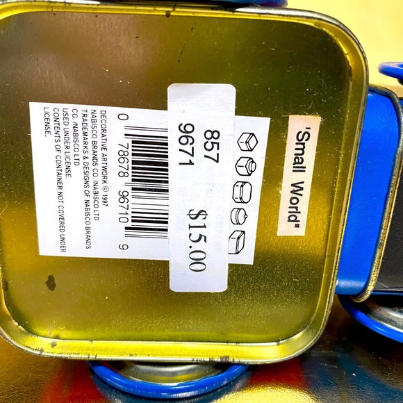 OREO TIN TRAIN VTG 1997 KEY & MUSIC BOX INSIDE PLAYS IT’S A SMALL WORLD NABISCO - Picture 13 of 13